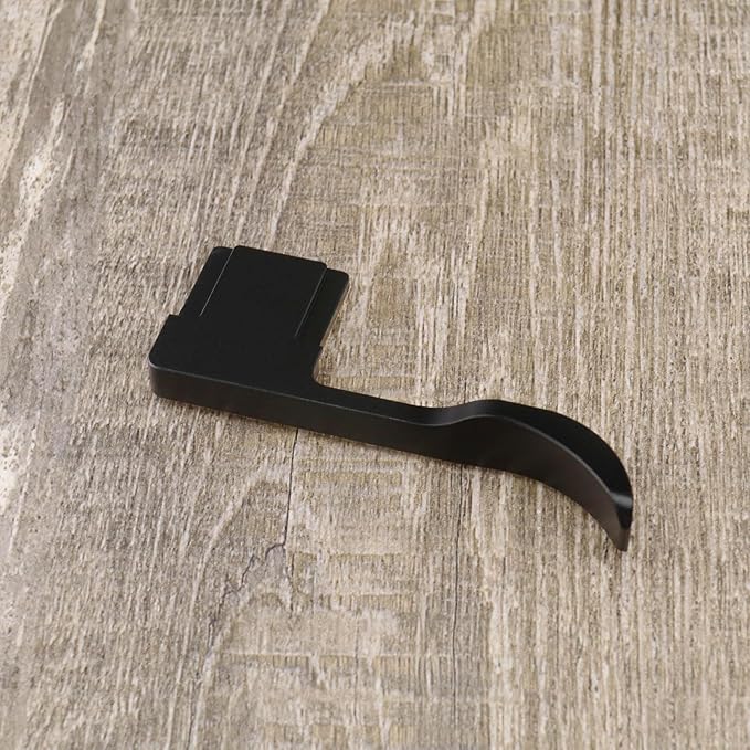 Camera Thumb Handle 1/4 in Screw Thumb Up Grip Metal Cold Shoe Up Rest Handle Aluminum Alloy Compatible with Sony A7C Camera Upgrade Accessories, Black