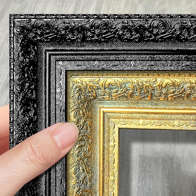Vintage Picture Frame, Decorative Wall Hanging and Tabletop Display Photo Frame (Black, 11X14)