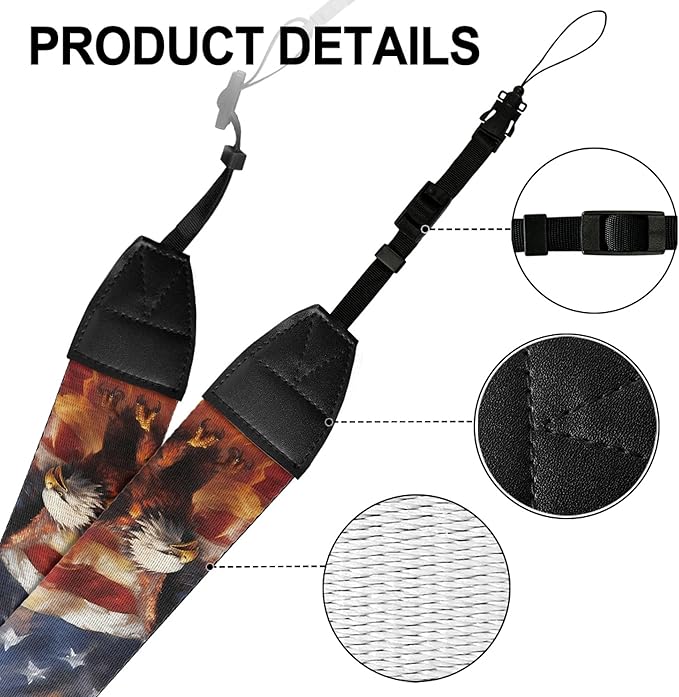 GLENLCWE Camera Strap, Camera Strap for Photographers Neck Strap Replacement Fit Most Cameras
