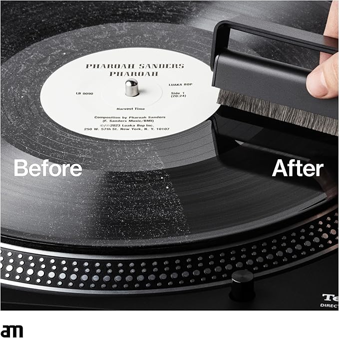 am Vinyl Record Cleaner Brush – Ultra-Fine Carbon Fiber Anti-Static Brush for Vinyl Records – Must-Have Record Player Accessory for Removing Dust, Reducing Friction & Preserving LP Sound, Keith Haring
