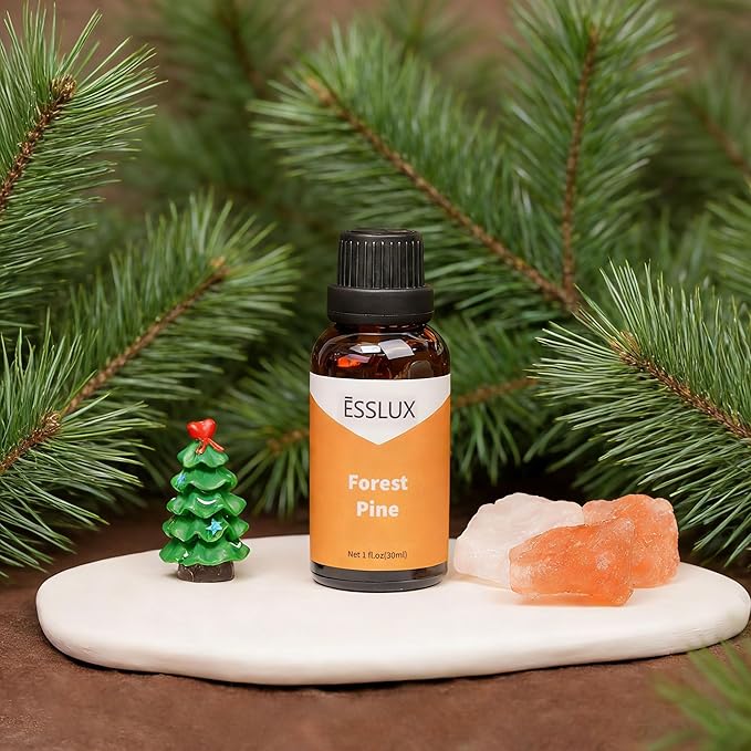 Forest Pine Fragrance Oil - ESSLUX Pine Tree Scents, Fresh Wood Essential Aromatherapy Oils for Home for Diffuser, Candle Soap Making Scents, Massage, Perfume, Home Fragrance, 30 ml
