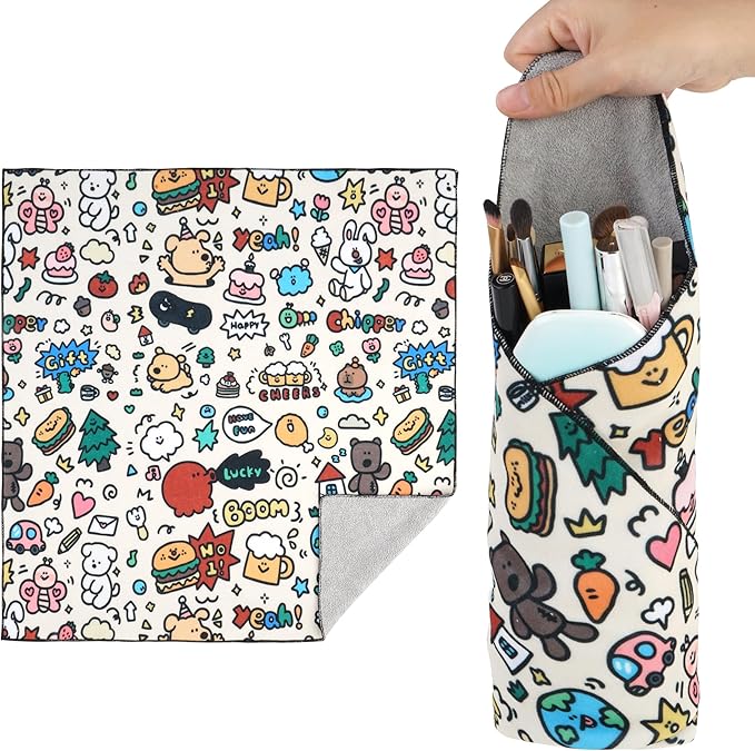 Walking Way Protective Wrap, Self-Adhesive Magic Cloth Camera Wrap, Storage Cloth, Anti-Scratch, Dustproof, Washable Lens Pouch for DSLR, Smartphones, Laptops, Cosmetic
