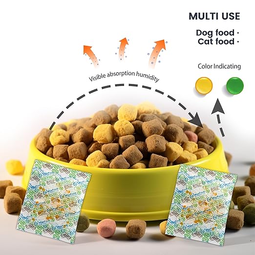 30Pcs 10 Gram Silica Gel Packets, Food Safe Desiccant Packs, Orange to Green Indicating - Moisture Absorbers for Storage