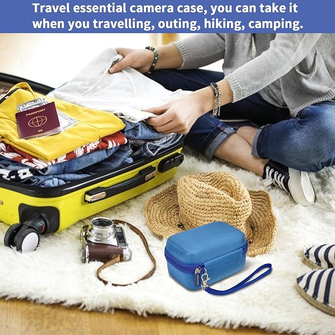 Digital Camera Case Compatible with Duluvulu for Oiadek for Zostuic for TEBNGIHNM for Canon G7 X Mark III/II 4K Vlogging Camera. Storage Holder Bag for Canon PowerShot (Box Only) - Blue