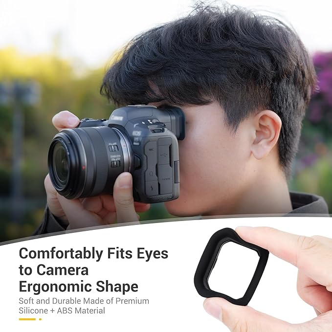 R5 Mark II Eyecup Eyepiece, Extended Rubber Eye Cup Viewfinder Cover for Canon EOS R5 Mark II R5 II Mirrorless Camera(Not for R5/R5C/R6/R6II),Replaces Canon ER-KE Eyecup, Soft Silicone Material