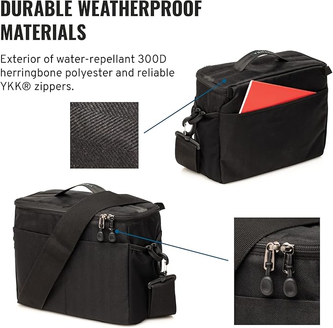 Tenba BYOB 10 Camera Insert - Turns any bag into a camera bag for DSLR and Mirrorless cameras and lenses – Black (636-630)