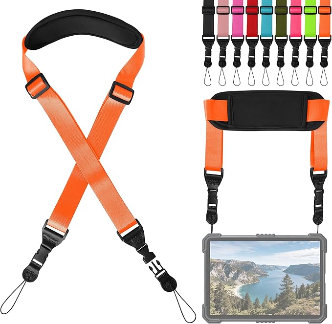 Padded iPad Binocular Camera Shoulder Strap, Nylon Neck Lanyard Strap for Tablet Case Crossbody Laptop Luggage Bag