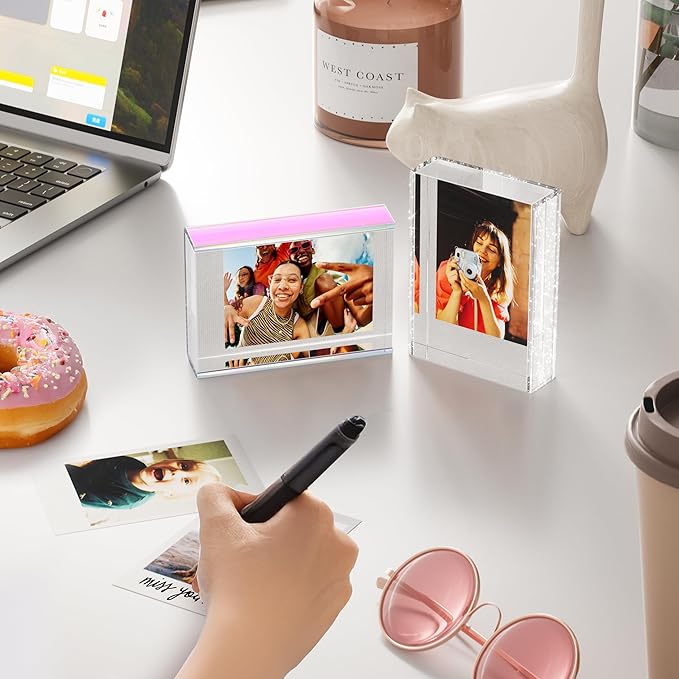 WINKINE Polaroid Frame for Photos, Instax Frame, 2x3 Mini Picture Frames for Fujifilm Instax Mini Film, Polaroid Film Frames for Desktop, 2x3 Small Photo Display
