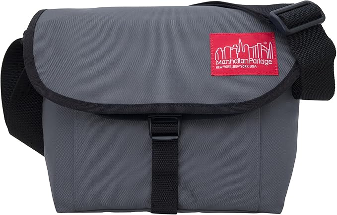 Manhattan Portage Aperture Camera Bag Water-Resistant DSLR & Tech Crossbody with Removable Padded Insert (Grey)