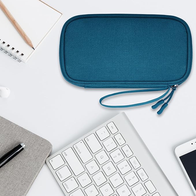 Lacdo USB Flash Drive Case Thumb Drive Holder Case Organizer Portable Electronic Accessories Storage Bag for SanDisk/SamData/Samsung USB Flash Drives Jump Drive Memory Stick, Cable, Medium Size-Green