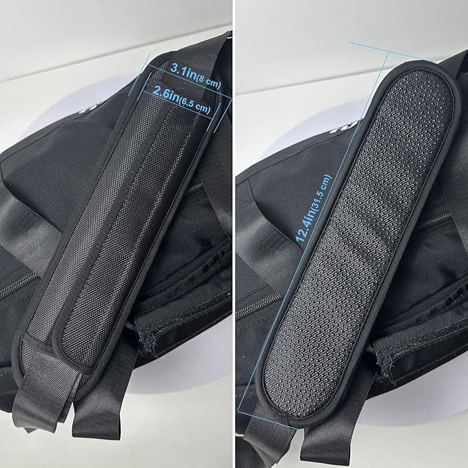 2 Pack Breathable Universal Strap Pads, Silica Gel Guitar Strap Pads, Help Relieve Shoulder Pain (Anti-Slip Texture)
