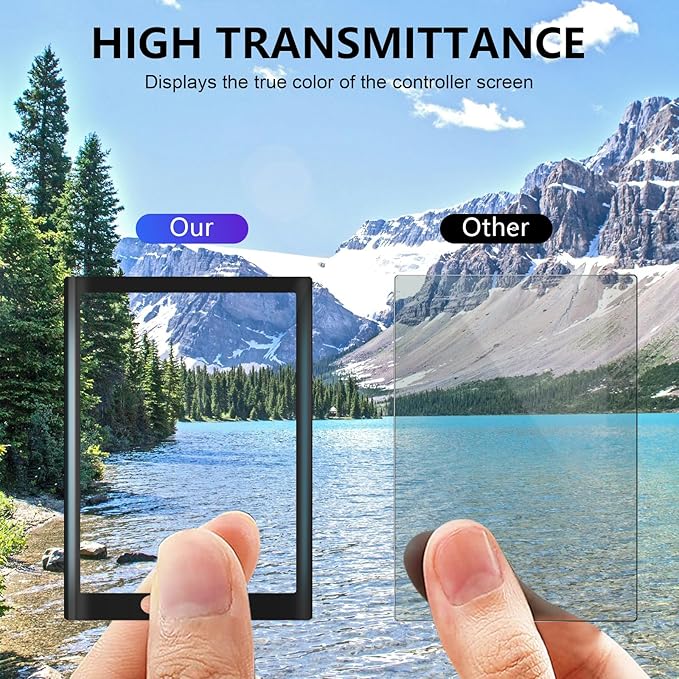 AMAZEAR Screen Protector for Insta360 X5 Accessories (2 Pack), Tempered Glass LCD Display Film Screen Protective Cover for Insta360 X4/Insta 360 X5, Ultra HD, 9H Hardness, Scratch Resistant