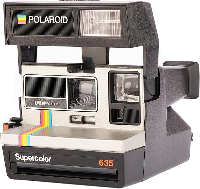 Polaroid Supercolor 635 Instant Camera | Vintage Retro Instant Film Camera with Built-in Flash | Compatible with Polaroid 600 Film