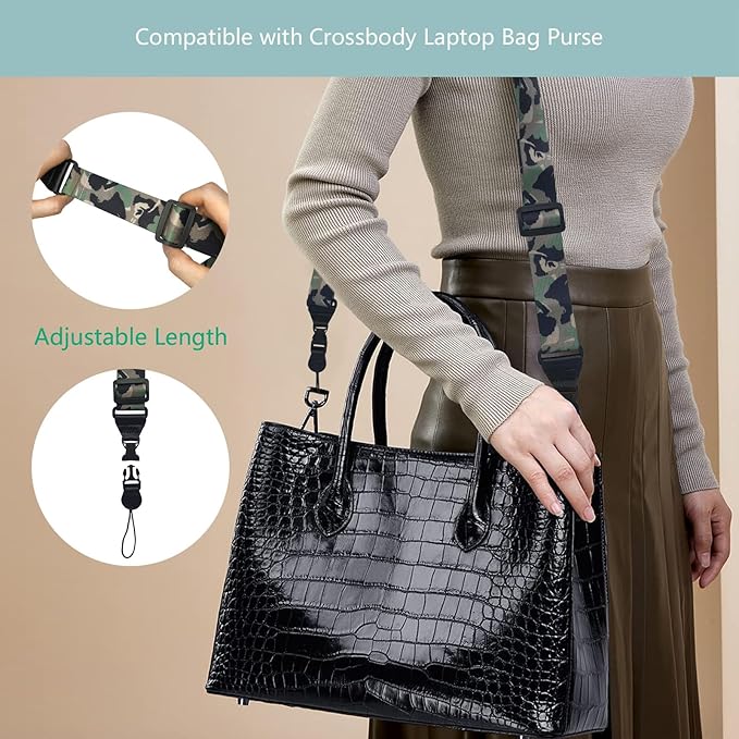 Adjustable Shoulder Strap:Comfortable iPad Strap Nylon Neck Lanyard for iPad/Samsung Tablet Case,Camera Binocular Crossbody Laptop Luggage Bag(Camouflage color)