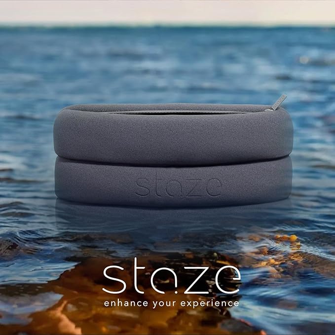 Staze Bag - Waterproof, Neoprene Pouch, Zipper Closure Stylish Pouch for Travel & Storage (Slate, 10.5” x 7”)