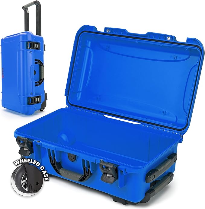 NANUK 935 Hard Case – Waterproof Equipment Case with Wheels, 22” x 14” x 9” – Dustproof and Impact Resistant, Airline Carry-On Approved - Blue
