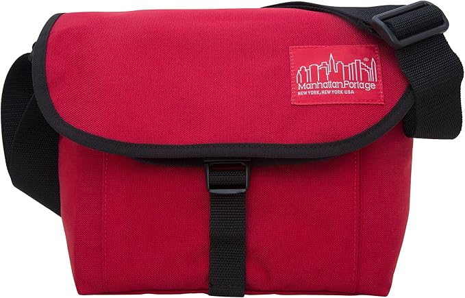 Manhattan Portage Aperture Camera Bag Water-Resistant DSLR & Tech Crossbody with Removable Padded Insert (Red)