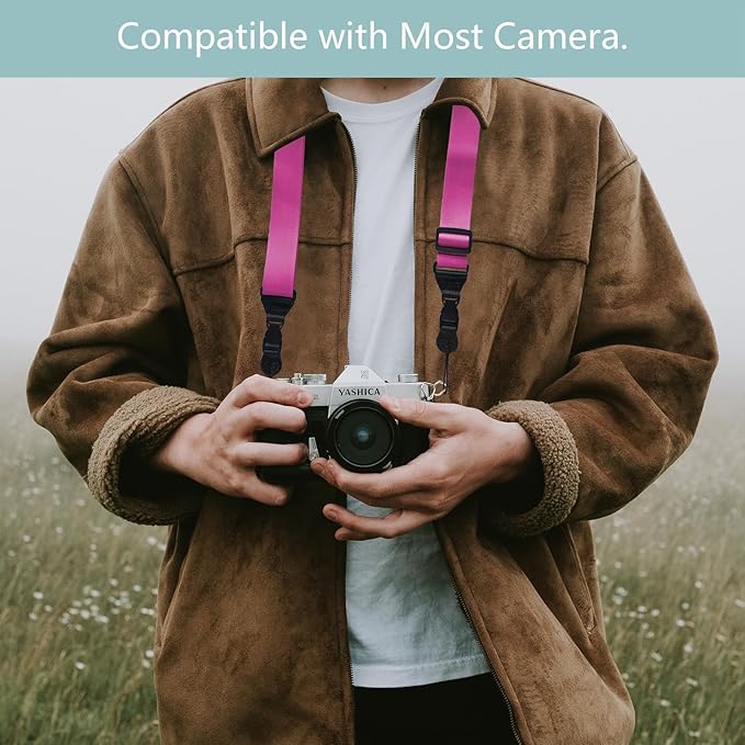 Adjustable Shoulder Strap:Comfortable iPad Strap Nylon Neck Lanyard for iPad/Samsung Tablet Case,Camera Binocular Crossbody Laptop Luggage Bag(Purple)