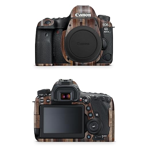 Camera Skin Compatible with Canon EOS 6D Mark II Camera (2017) - Woody - Premium 3M Vinyl Protective Wrap Decal Cover - Easy to Apply | Crafted in The USA by MightySkins