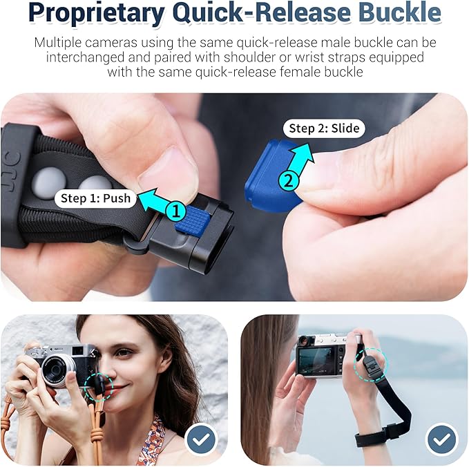 JJC Soft Camera Hand Strap Wrist Strap for Sony ZV-1 ZV1 ZV-1F ZV1F ZV-E1 ZVE1 RX100 VII RX100M7 Ricoh GRIV GR IV GR III GR4 GR3 Canon PowerShot V1 SX740 HS and More Mirrorless & Digital Cameras
