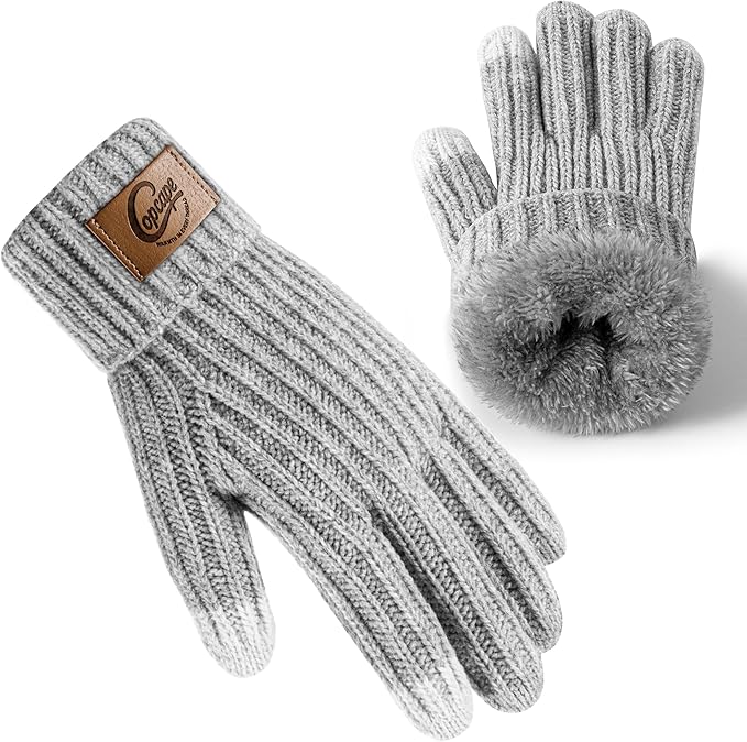 Copcape Winter Gloves for Men Women, Mens Gloves for Cold Weather Warm Thermal Fleece Lined Touchscreen Fingers for Outdoor