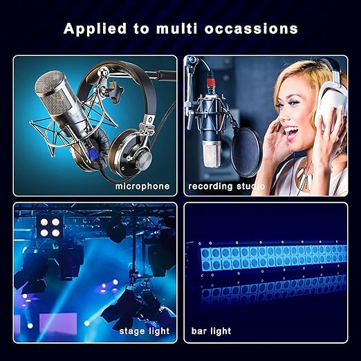 XLR Cables, Banlaced XLR Cable Male to Female 50ft 2Pack Mic Cable Gold-Plated 3-Pins, XLR Speaker Cables Compatible with Microphones, Stage Lighting, Speaker Systems and More