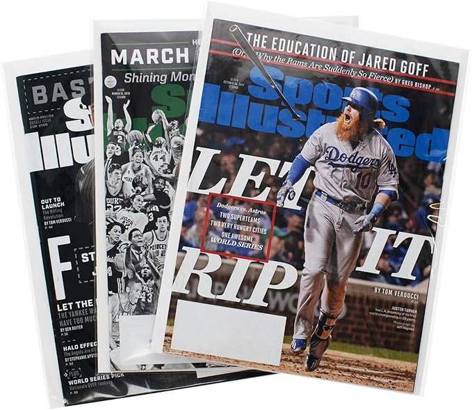 BCW Magazine Bags and Boards – (100 Pack) | Premade Non-Resealable Magazine Protectors | Standard Size 8 ¾" x 11 ⅛" | Magazine Sleeves and Boards Pre-Loaded for Storage and Display