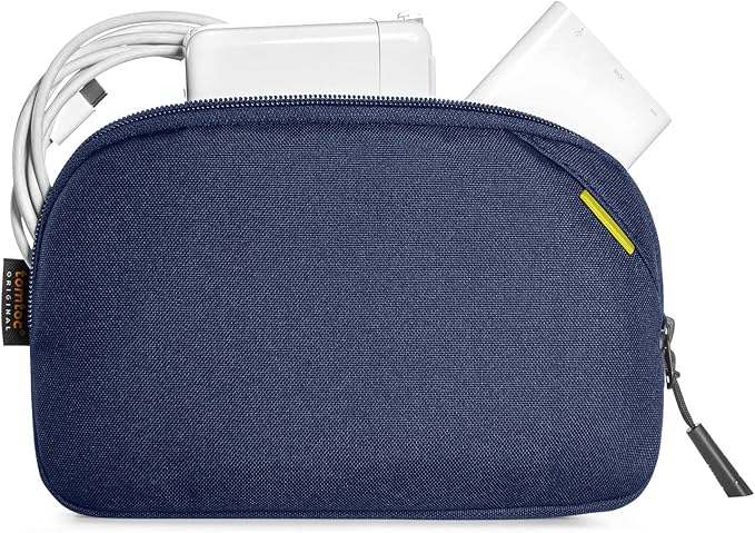 tomtoc Recycled Portable Storage Pouch Bag Case Accessories Organizer Compatible with MacBook Laptop Charger, Mouse, Cables and Hard Drive, Also for Smart Phone Accessories and Personal Items