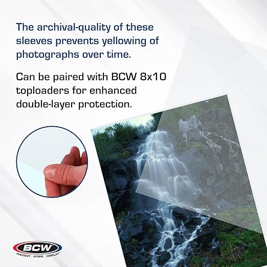 BCW 1-8X10SLV Bcw 8X10 Photo Sleeves