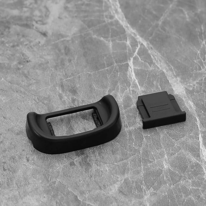 Micro Traders EP-11 Eyecup Eyepiece Viewfinder, Hot Shoe Protective Cover, Compatible with Sony A6000 A6100 A6300 A6400 A6500 A6600 A3500 A3000 A58 NEX-6 ZV1 ZV1 A7C, Etc.