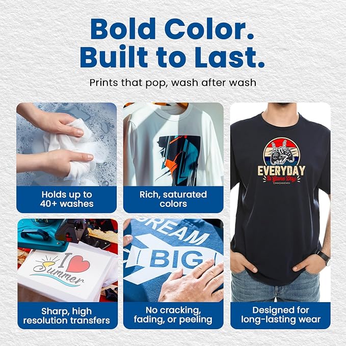 DTF Transfer Film Roll – Premium A3+ 13 inch x 328 ft – Double Matte Anti-Static PET Film – Instant Hot & Cold Peel Heat Transfer Paper for Vibrant Colors & Durable Prints on All Fabrics