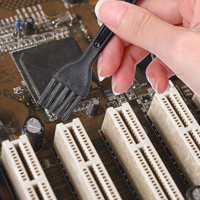 25 Pcs Mini Keyboard Cleaning Brushes Kit Electronic Dust Clean Brush Small Anti Static Cleaning Brush with PP Handle for Computer Keyboard Motherboard Camera Small Space