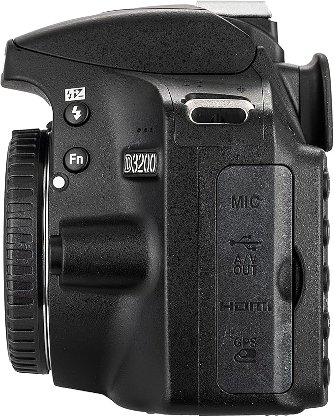 Nikon D3200 24.2MP DSLR Camera Kit with 18-55mm VR Zoom Lens – Full HD 1080p Video Capture, Fast 11-Point Autofocus System + 72" Tripod + 128GB Memory Card + Camera Bag + LED Light + More