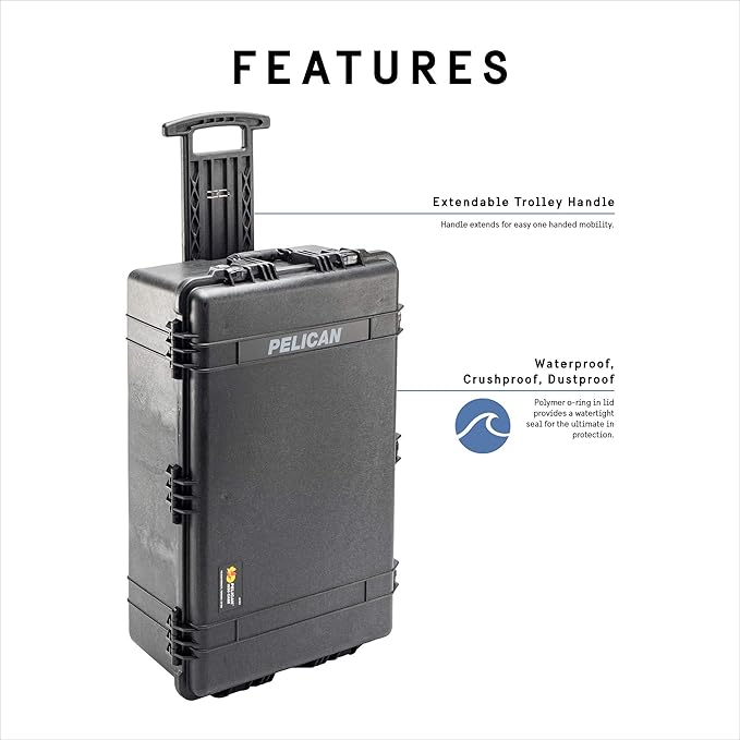 Pelican 1650 Case No Foam (Black)
