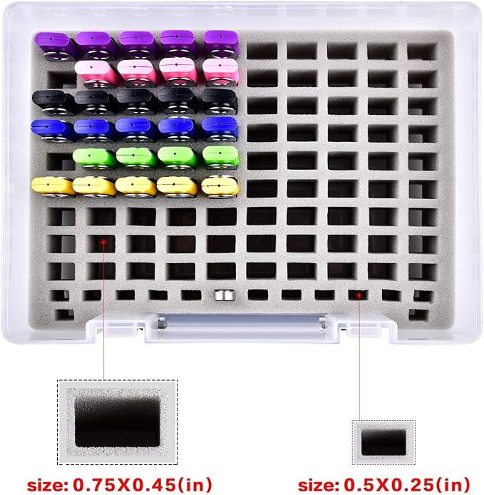 Flash Drive Case USB Memory Stick SD Card Storage Organizer- Holds 104pcs Thumb Drives Electronic Accessories Holder for Sandisk for Samsung for Inland for PNY for Netac (White)