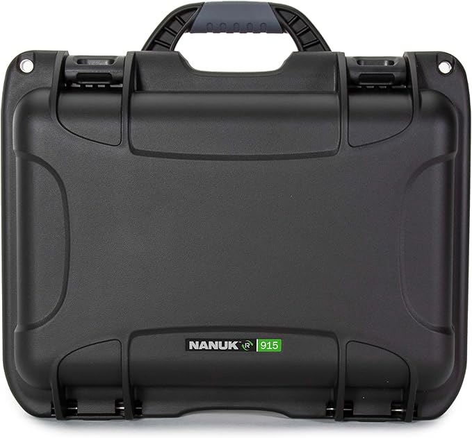 Nanuk R 915 Eco-Friendly Waterproof Hard Case with Lid Organizer and Dividers, Black