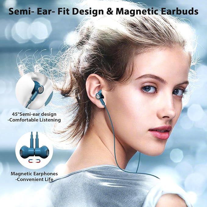 USB C Headphones with Microphone for iPhone 17 Pro Max 17e 16e 16 15 Plus,Type-C Headphones for Google Pixel 10a Wired Earbuds Magnetic Sport Earphone for iPad/OnePlus 15/Samsung S26 S25 Flip 6 Fold 7