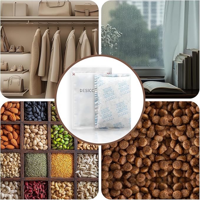 Food Desiccant Bag: 6 Pack Upgrade Replaced Desiccant Packs for Cat & Dog Food Dry and Fresh- Suitable for Most Automatic Cat Feeders Food Storage