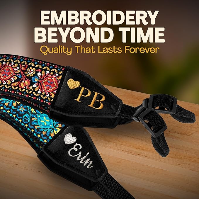 Art Tribute Camera Strap for All DSLR and Mirrorless Cameras. Photographers Strap Neck, Shoulder & Crossbody Camera Strap
