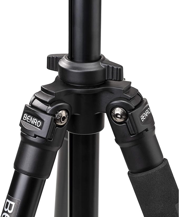 Benro Aluminum Tripod Kit – 2-Series Video Tripod with S6PRO Fluid Head, 3-Section Flip Lock Legs, 65mm Flat Base, and Carry Case for DSLR, Mirrorless & Cinema Cameras (A2573FS6PRO)