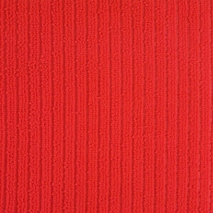 DII Cleaning Collection Multi-Purpose Microfiber, Red Damask, Dishtowel Set
