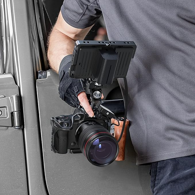 SmallRig R5 R5 C R6 Cage Kit for Canon R5 R5 C R6 Mirrorless Camera with Top Handle and Dedicated Cable Clamp, Aluminum Alloy Cage for Canon R5 R6 R5 C Camera 3234