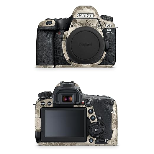 Carbon Fiber Camera Skin Compatible with Canon EOS 6D Mark II Camera (2017) - Viper Western - Premium 3M Vinyl Protective Wrap Decal Cover - Easy to Apply | Crafted in The USA by MightySkins