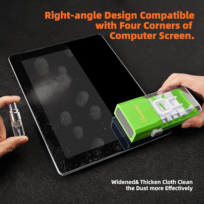 Laptop Screen Keyboard Cleaner Kit, All in 1 Electronics Cleaning Tool for MacBook iPad iPhone Pro Cell Phone, Brush Tool for Tablet, Computer, PC Monitor,TV Camera Lens with Patent, Green