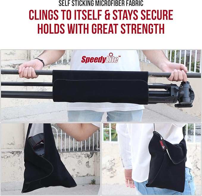 Protective Camera Wrap with Waterproof Mid-Layer. Self-Sticking Protective Lens Wrap for Digital Cameras, Tablets and Laptops. Black, 15 Inches.