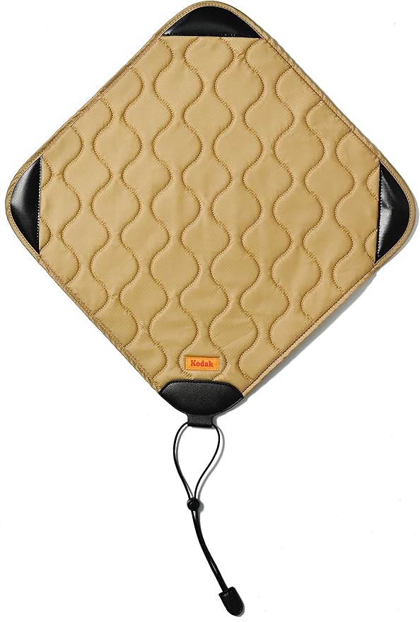 KODAK Camera Wrap Size L 38.5x38.5cm - Water-Resistant, Anti-Scratching and Dust-Free Protective Cloth for SLR Camera, Tele Lens (Khaki) [ONE Item]