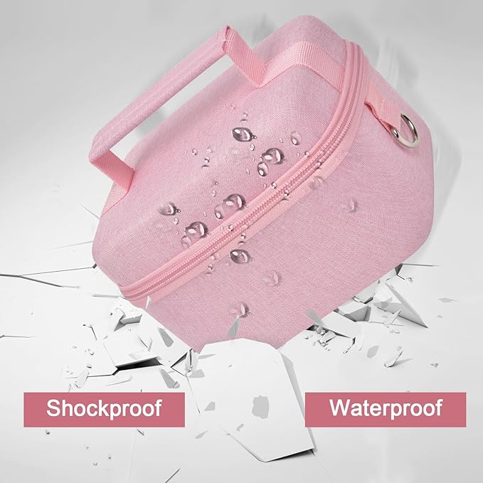 ANKHOH Vlogging Camera Case for Duluvulu/for Zostuic/for YIGLLO/for Gavonde/for Canon/for Kodak Pixpro Digital 4K 5K Camera Carrying Travel Bag for SD Cards, Accessories(Box Only)(Pink)