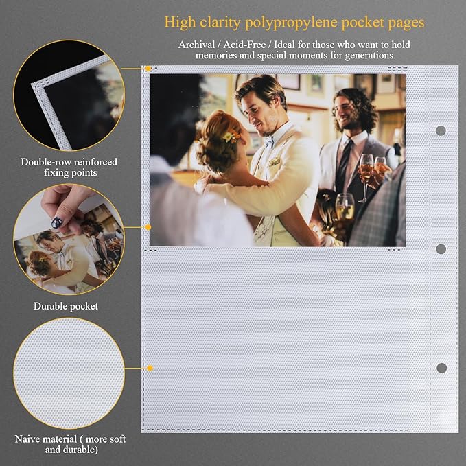 1DOT2 Photo Album 4x6 Photos Hold 200 or 5x7 Pictures Hold 100, 3 Ring Binder Photo Albums Linen Cover with 6-Tab Index Dividers Photo Book Acid Free Albums 4x6 5x7 for Wedding Baby (Indian Yellow)