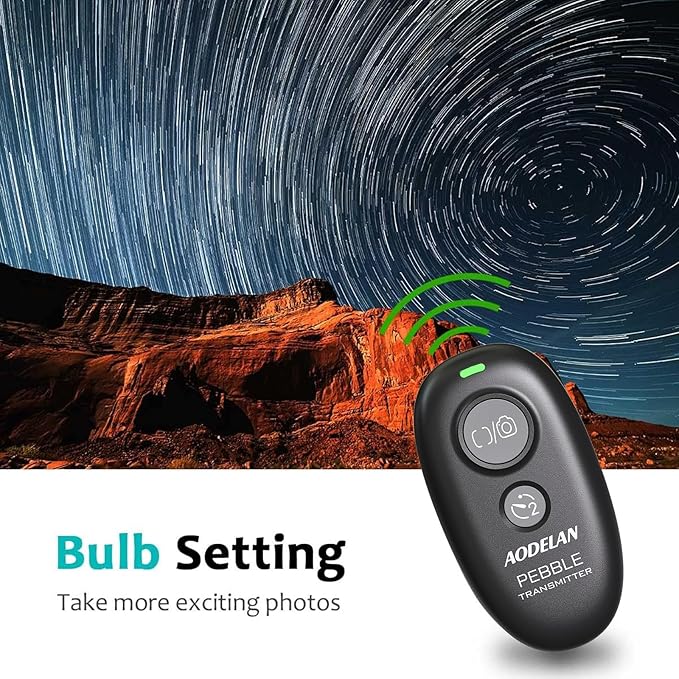 AODELAN Wireless Shutter Release Remote Control for Nikon D750, D5300, D5600, D7200, D7500, Z6, Z7, Z9, D800, D850, Coolpix P1000