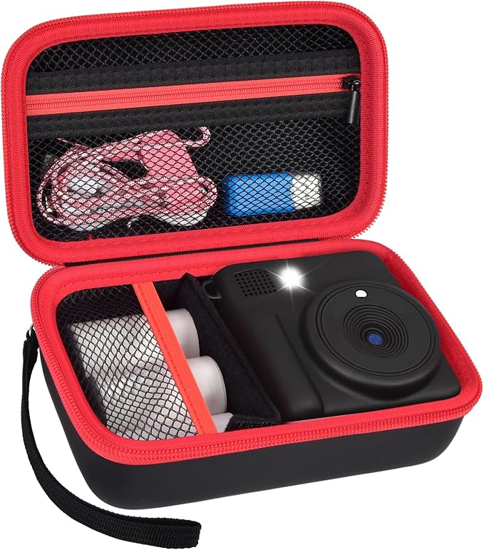 Grapsa Case Compatible with ESOXOFFORE for Dylanto for Anchioo for WEEFUN for GKTZ for Amzelas for Mafiti Instant Print Camera for Kids, Film Camera Storage Holder Organizer Bag (Box Only)- Black